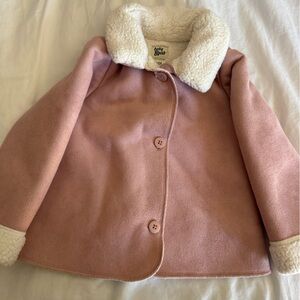 OshKosh B'gosh Pink Girls Sherpa Collar Coat